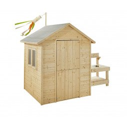 Cabane en bois avec mini-cuisine pour enfants – Jasmine