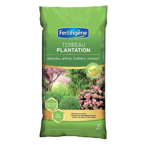 Terreau plantation, arbustes à fleurs, conifères fertiligene 40l