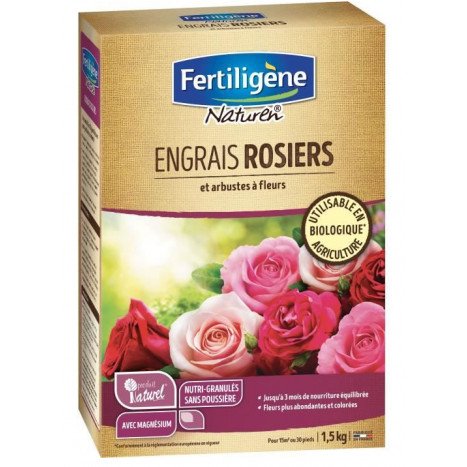 Engrais rosiers et arbustes à fleurs mini-granulés fertiligene 1.5kg