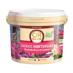 Engrais hortensias granulés or brun 4 kg