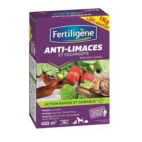 Anti-limaces fertiligene 1kg + 20%gratuit
