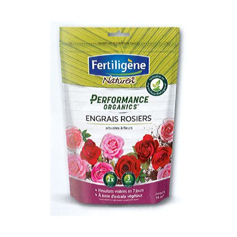 Engrais rosiers, arbustes à fleurs performance organics fertiligene 700g
