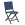 Thema chaise pliante - graphite/ble