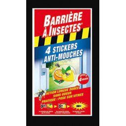 Stickers anti-mouches vitres 4 stic